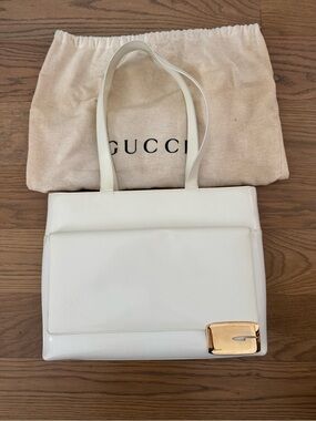 Authentic Vintage Gucci Tom Ford Era Patent Leather Tote